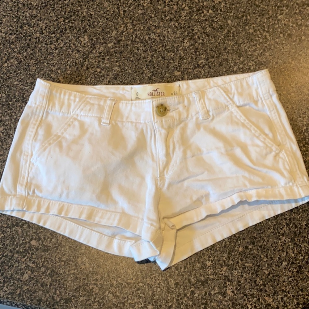 Hollister White Light weight Jean shorts